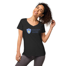 Load image into Gallery viewer, Women’s fitted v-neck t-shirt