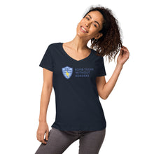 Load image into Gallery viewer, Women’s fitted v-neck t-shirt