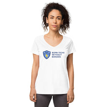 Load image into Gallery viewer, Women’s fitted v-neck t-shirt